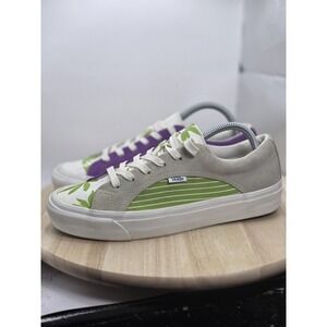 Mens Size 9 - Vans OG‎ Lampin LX  Lime Green/Purple/white